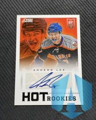2013-14 Score Hot Rookie Signatures #738 Anders Lee Auto